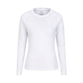 White - Front - Mountain Warehouse Womens-Ladies Talus Long-Sleeved Top