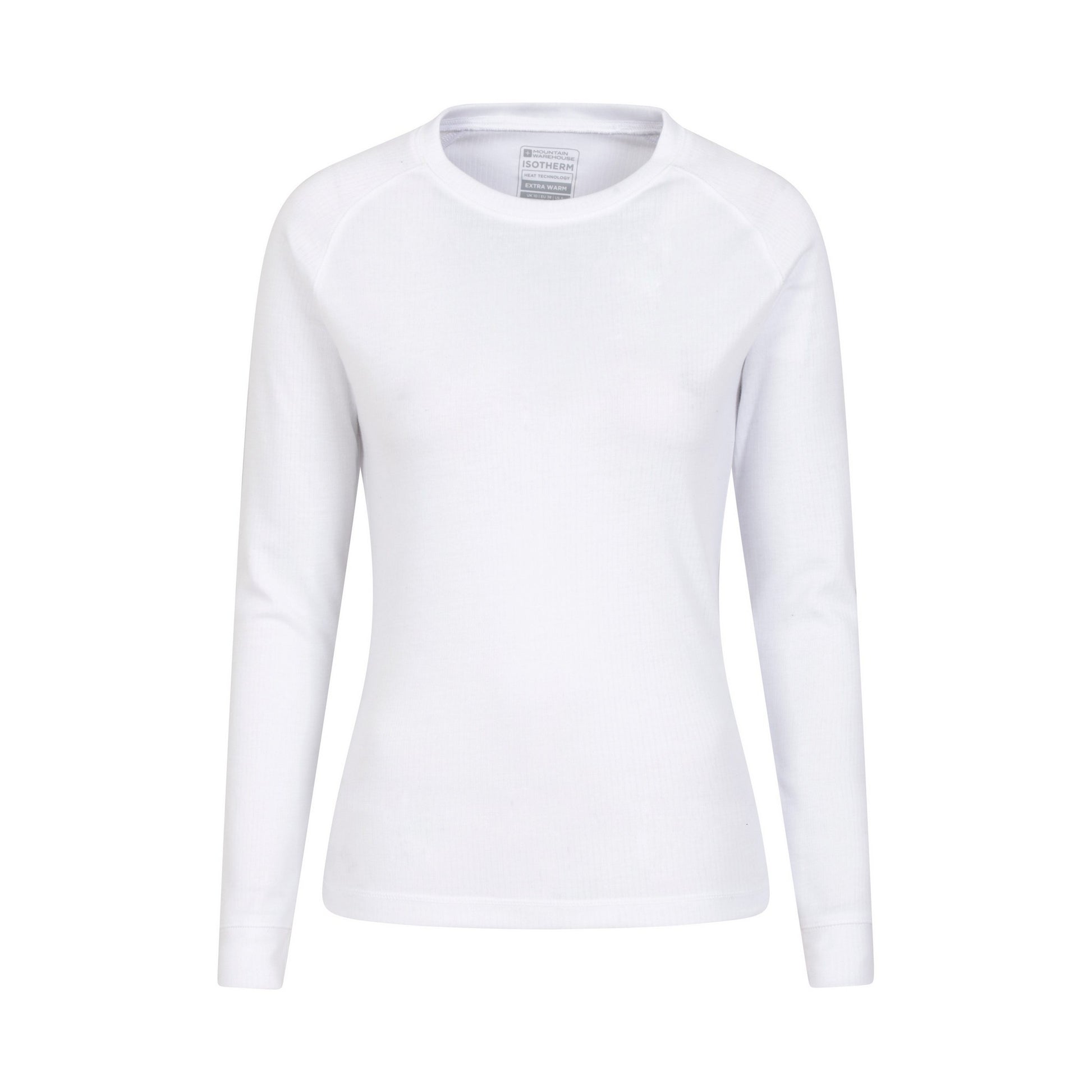 White - Front - Mountain Warehouse Womens-Ladies Talus Long-Sleeved Top