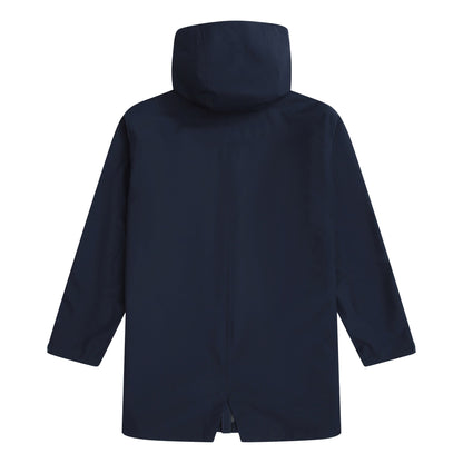 Navy - Back - Animal Mens Waterproof Adjustable Cuff Everyday Waterproof Jacket