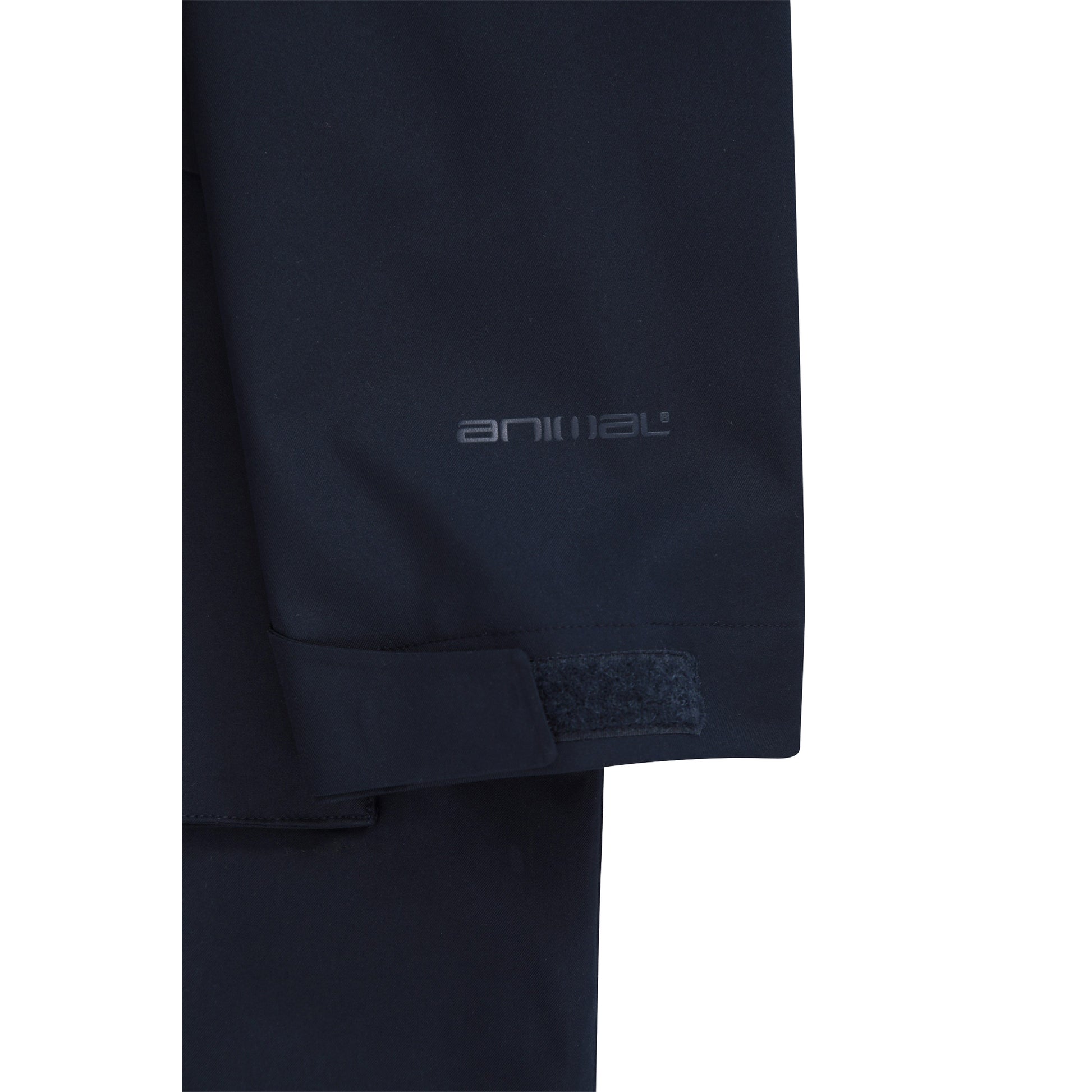 Navy - Side - Animal Mens Waterproof Adjustable Cuff Everyday Waterproof Jacket
