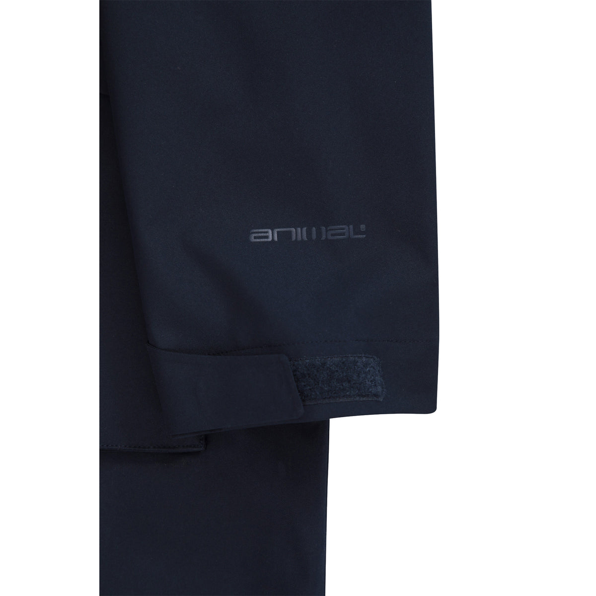 Navy - Side - Animal Mens Waterproof Adjustable Cuff Everyday Waterproof Jacket