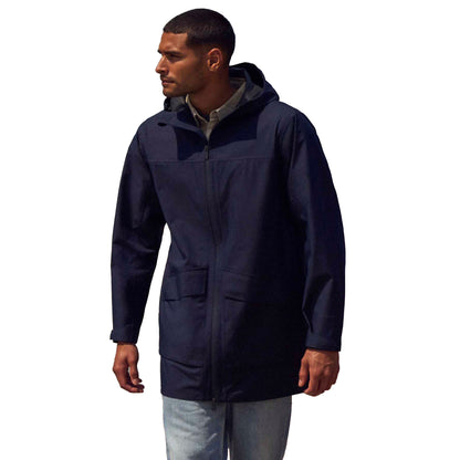 Navy - Pack Shot - Animal Mens Waterproof Adjustable Cuff Everyday Waterproof Jacket