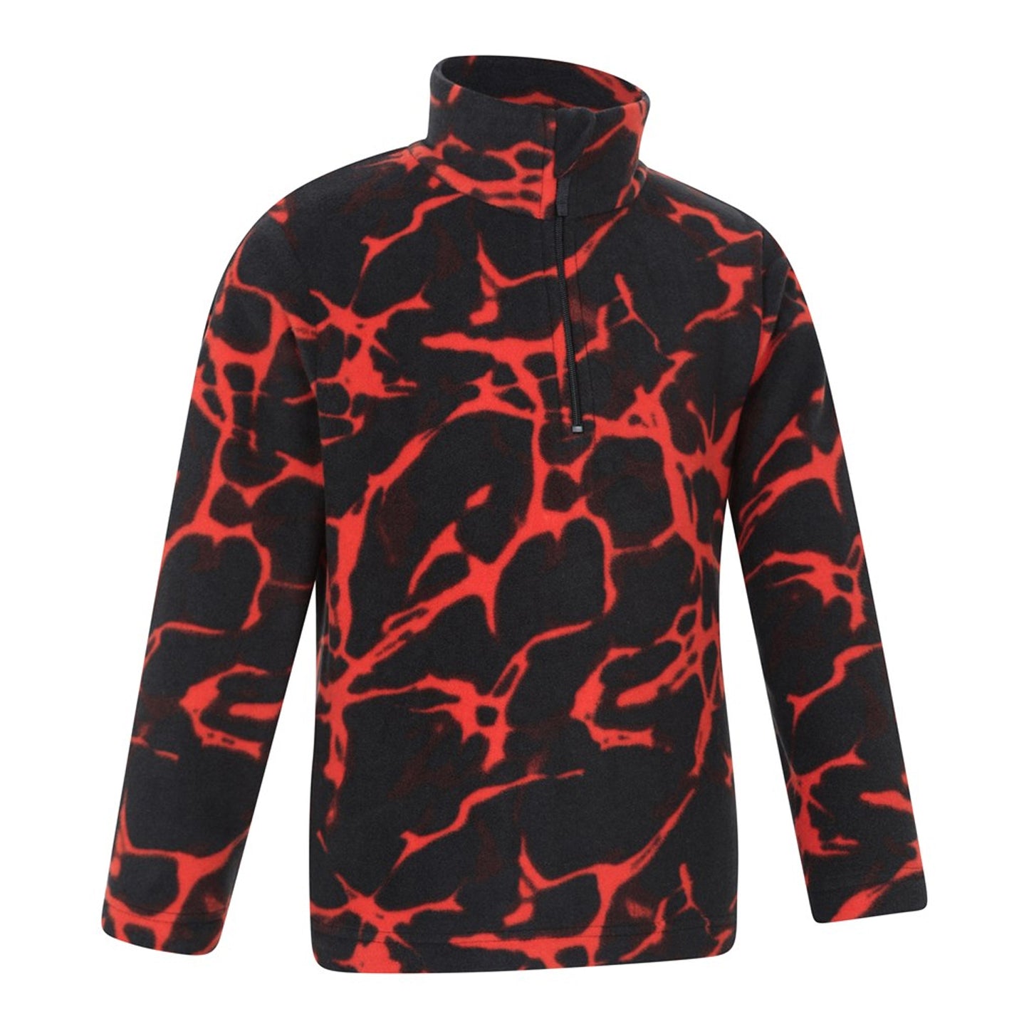 Burgundy - Lifestyle - Mountain Warehouse Childrens-Kids Pursuit Microfleece Half Zip Fleece