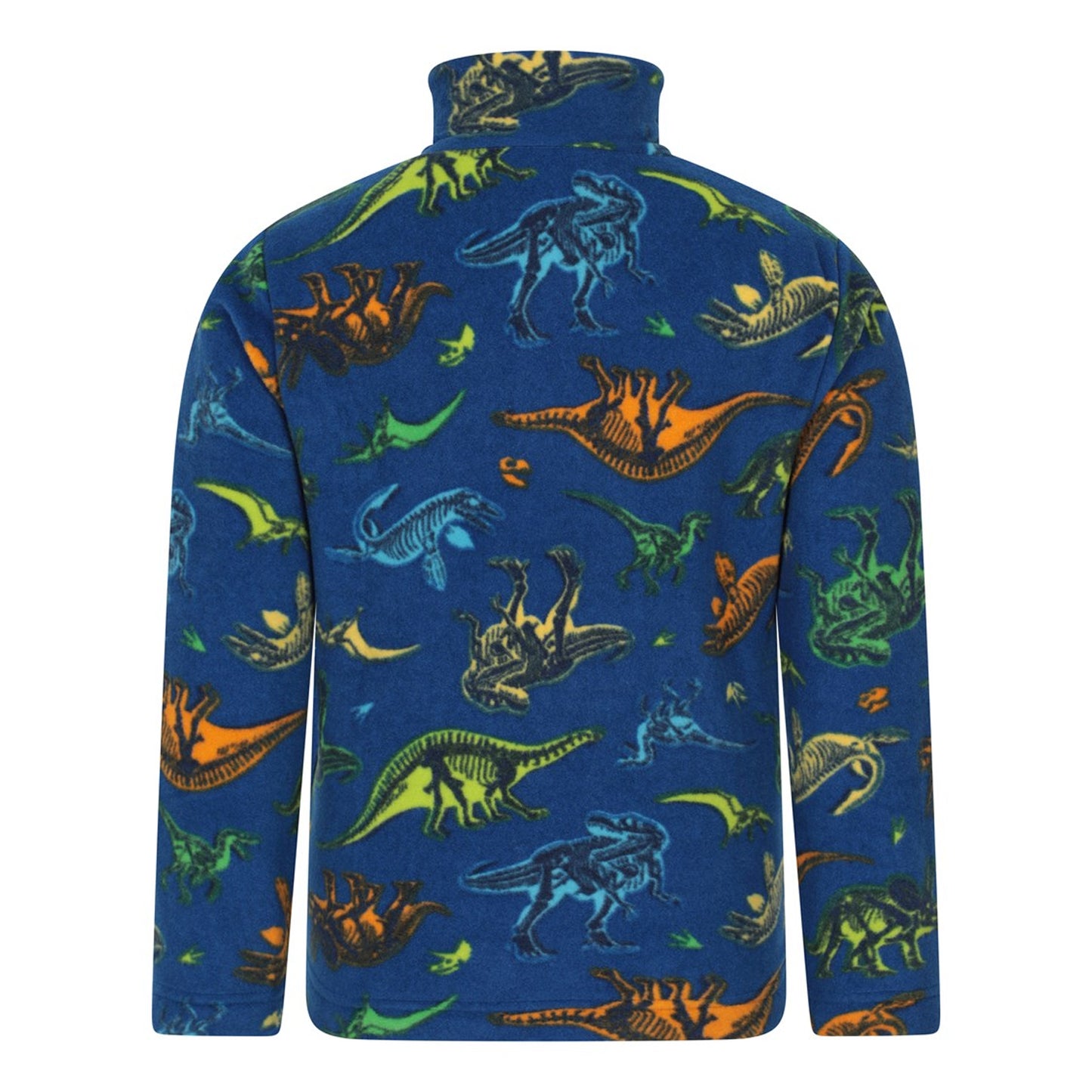 Orange - Back - Mountain Warehouse Childrens-Kids Pursuit Microfleece Half Zip Fleece