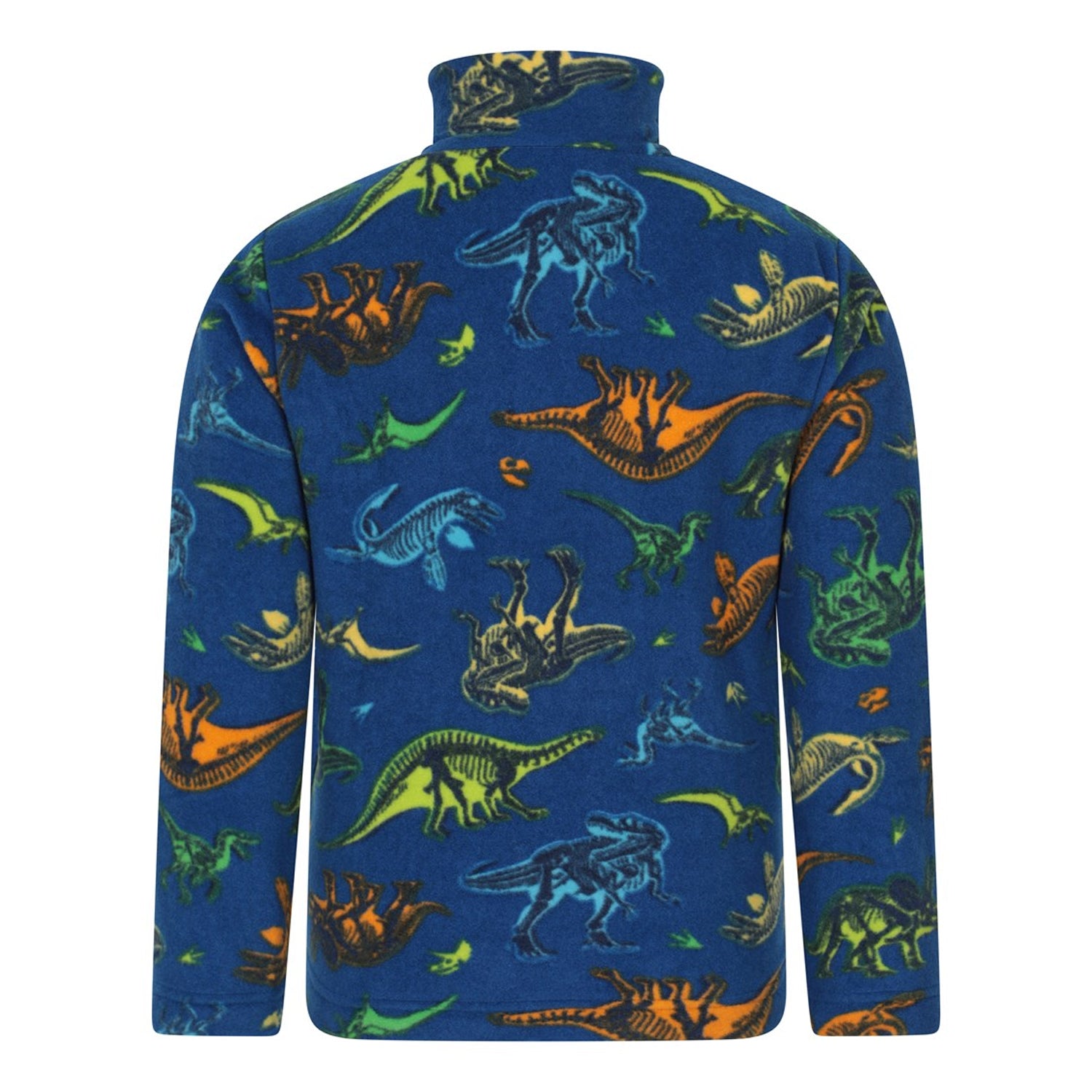 Orange - Back - Mountain Warehouse Childrens-Kids Pursuit Microfleece Half Zip Fleece
