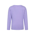 Purple - Back - Mountain Warehouse Childrens-Kids Cotton Lightweight Long-Sleeved Top