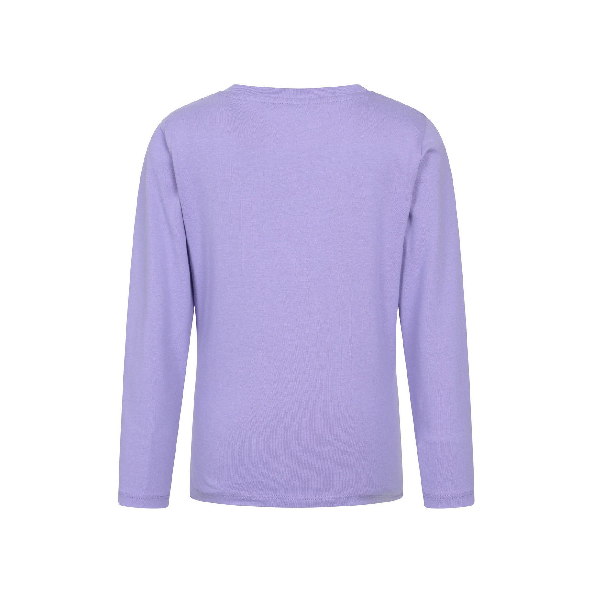 Purple - Back - Mountain Warehouse Childrens-Kids Cotton Lightweight Long-Sleeved Top