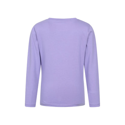 Purple - Back - Mountain Warehouse Childrens-Kids Cotton Lightweight Long-Sleeved Top