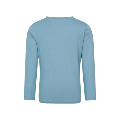 Teal - Back - Mountain Warehouse Girls Butterfly Long-Sleeved T-Shirt