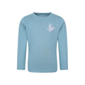 Teal - Front - Mountain Warehouse Girls Butterfly Long-Sleeved T-Shirt