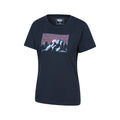 Navy - Side - Mountain Warehouse Womens-Ladies Breathable Loose Fit T-Shirt