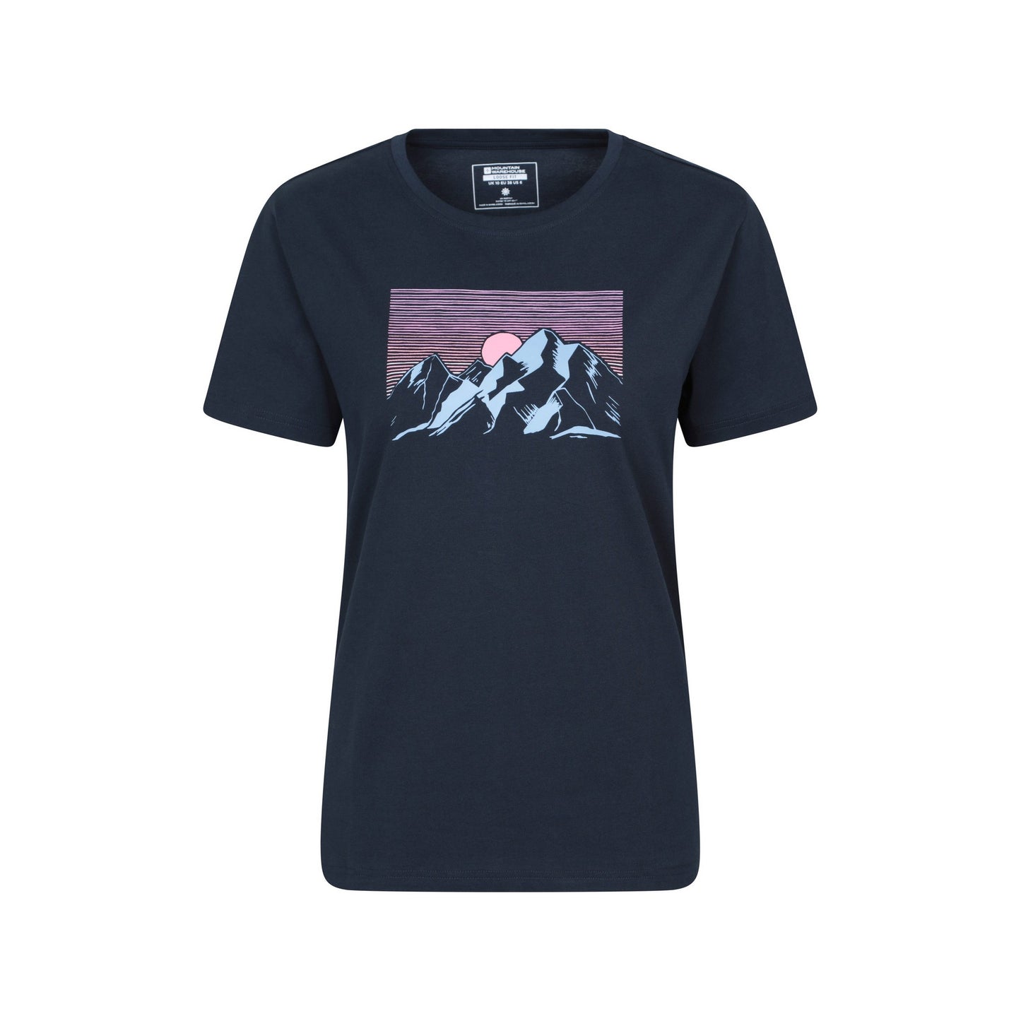 Navy - Front - Mountain Warehouse Womens-Ladies Breathable Loose Fit T-Shirt