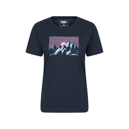 Navy - Front - Mountain Warehouse Womens-Ladies Breathable Loose Fit T-Shirt