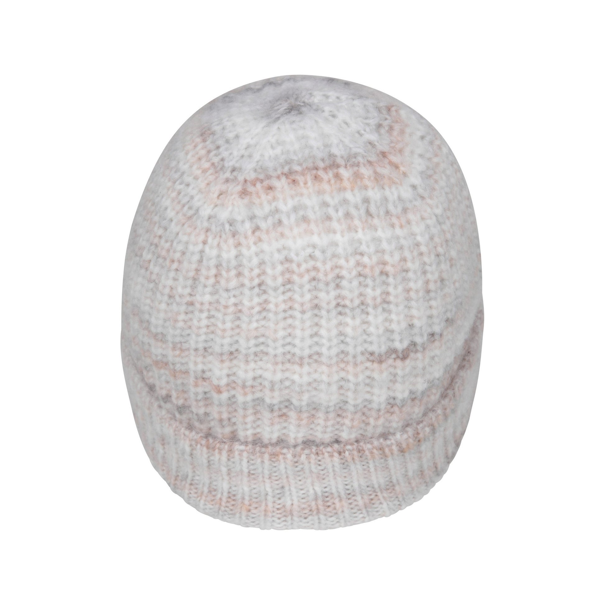 Cream - Back - Mountain Warehouse Womens-Ladies Space Dye Faux Fur Lined Beanie