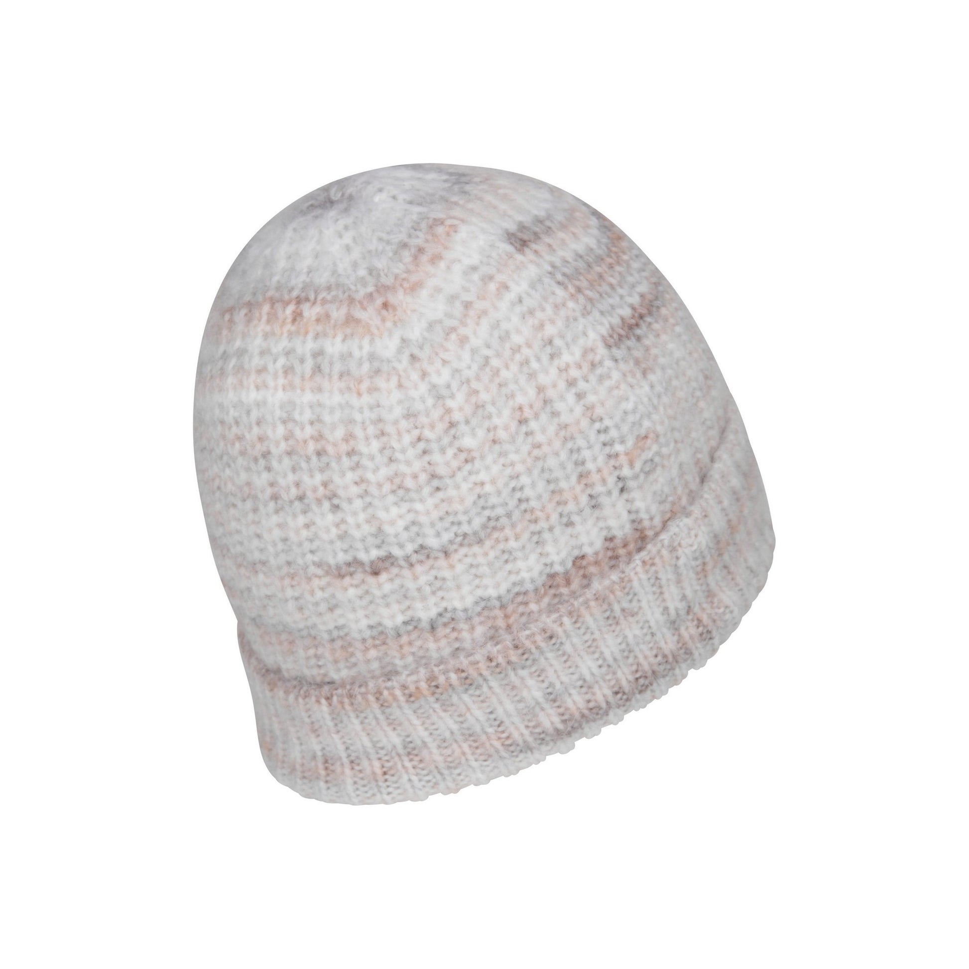 Cream - Lifestyle - Mountain Warehouse Womens-Ladies Space Dye Faux Fur Lined Beanie