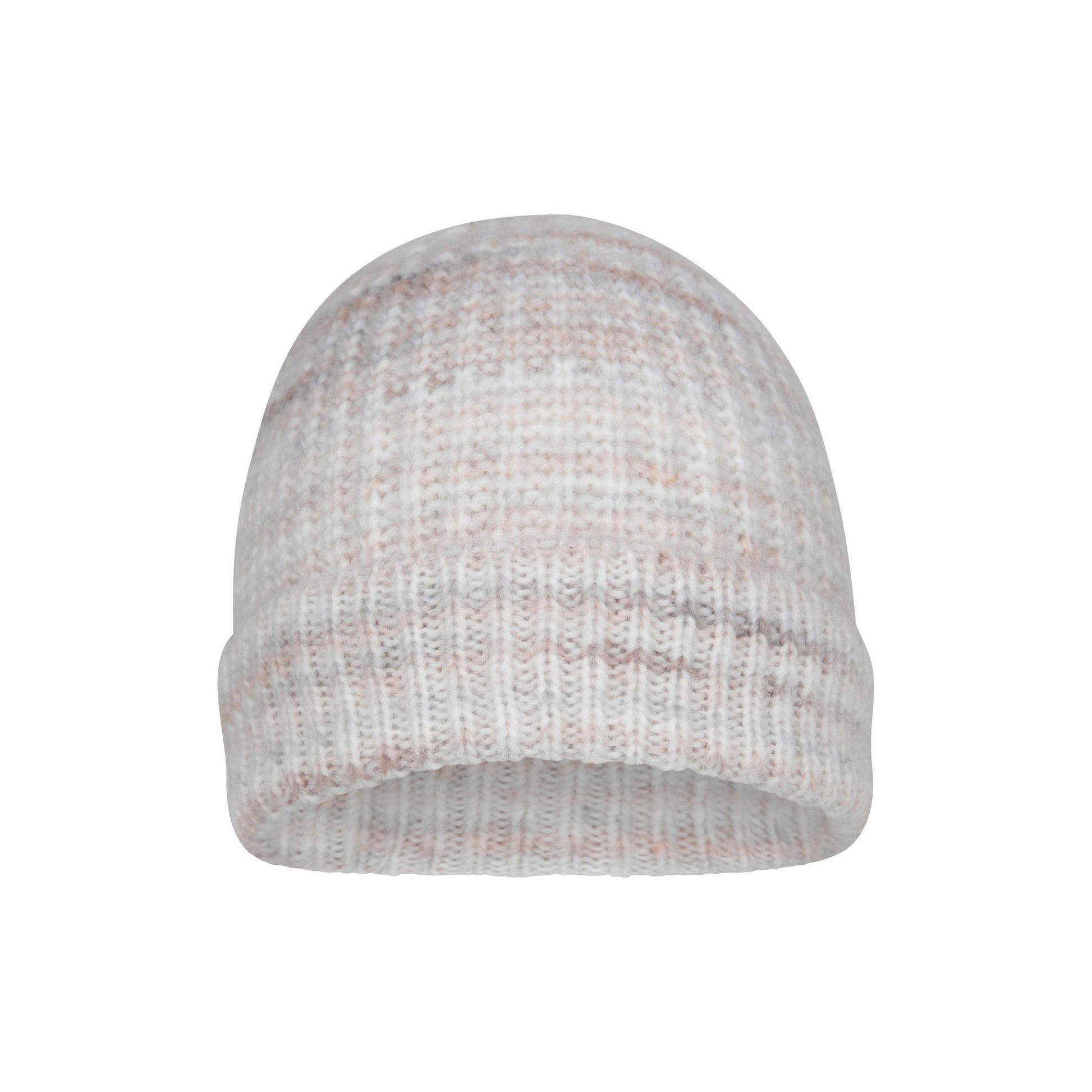 Cream - Front - Mountain Warehouse Womens-Ladies Space Dye Faux Fur Lined Beanie
