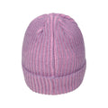 Purple - Back - Mountain Warehouse Childrens-Kids IsoTherm Faux Fur Lined Ribbed Beanie
