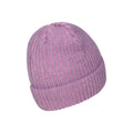 Purple - Lifestyle - Mountain Warehouse Childrens-Kids IsoTherm Faux Fur Lined Ribbed Beanie