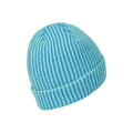 Blue - Lifestyle - Mountain Warehouse Childrens-Kids IsoTherm Faux Fur Lined Ribbed Beanie