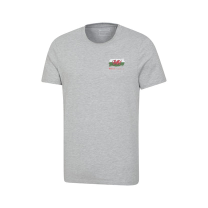 Grey - Side - Mountain Warehouse Mens Wales Graphic T-Shirt