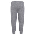 Grey - Back - Mountain Warehouse Childrens-Kids Strath Melange Supersoft Jogging Bottoms