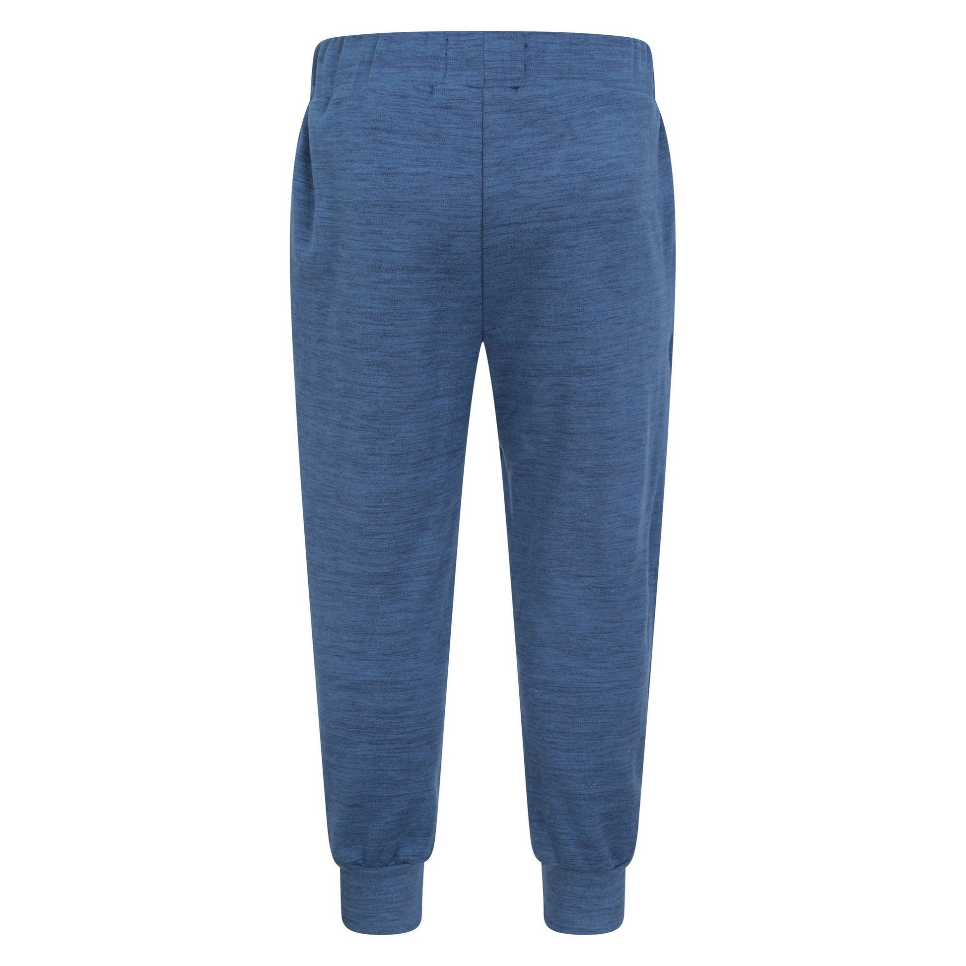 Navy - Back - Mountain Warehouse Childrens-Kids Strath Melange Supersoft Jogging Bottoms