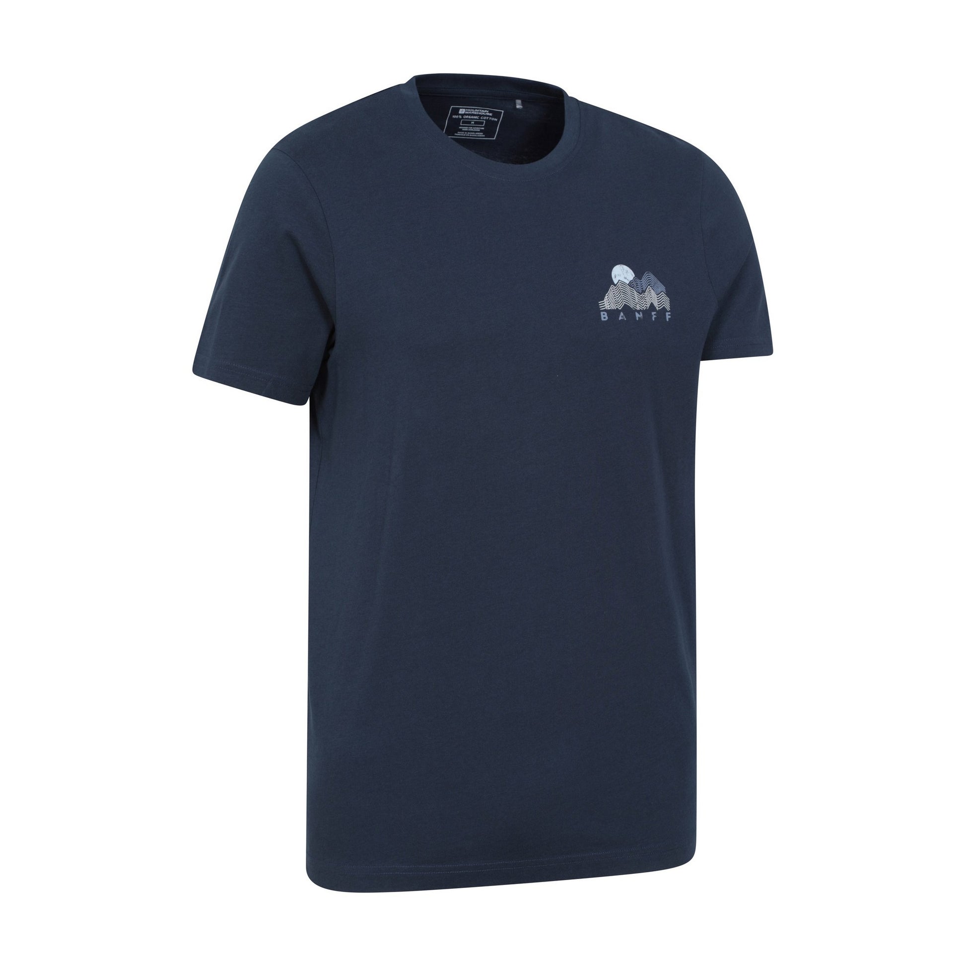 Navy - Lifestyle - Mountain Warehouse Mens Banff Graphic Short-Sleeved T-Shirt