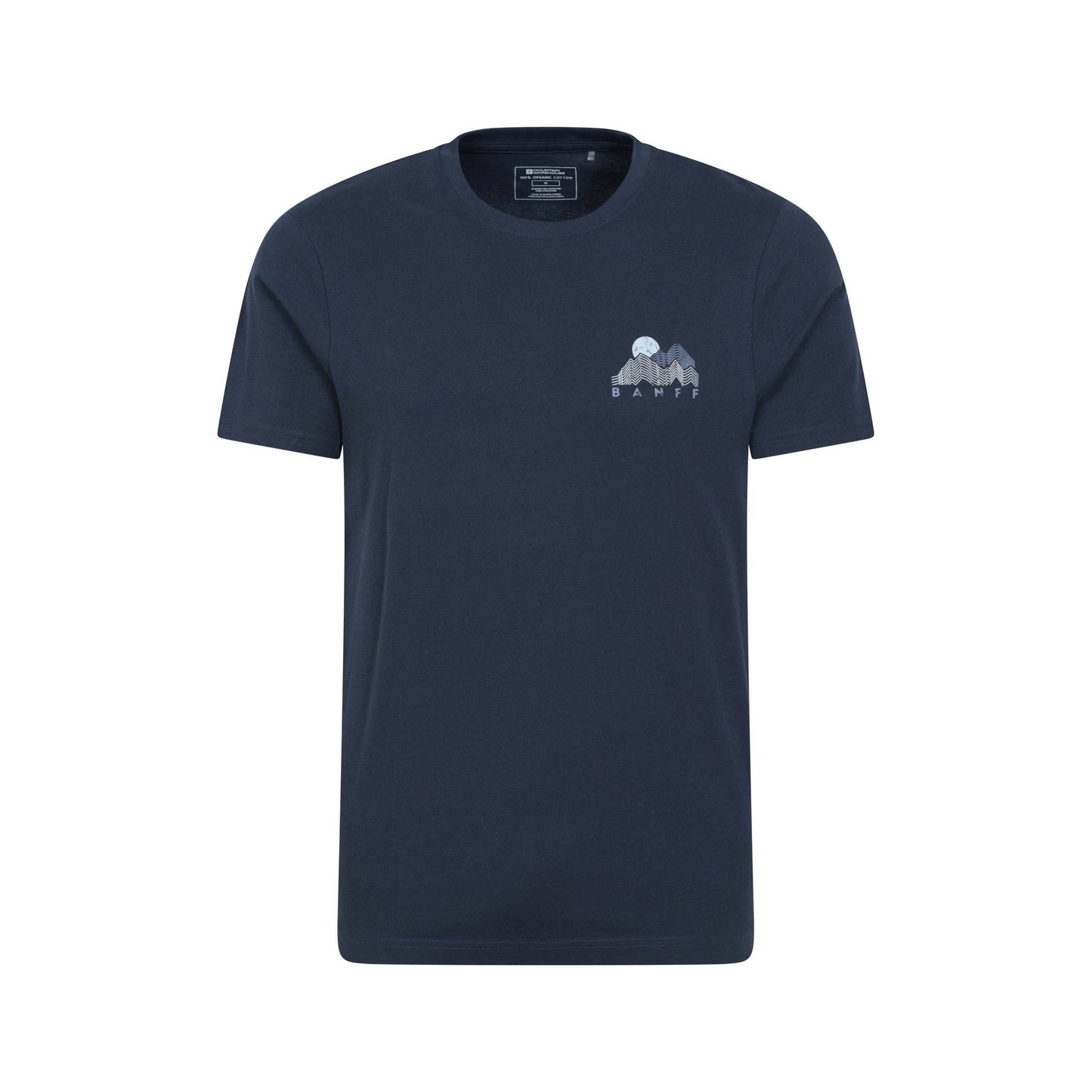 Navy - Front - Mountain Warehouse Mens Banff Graphic Short-Sleeved T-Shirt