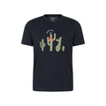 Navy - Front - Mountain Warehouse Mens Stay Sharp Graphic T-Shirt