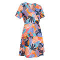 Coral - Side - Mountain Warehouse Womens-Ladies Sahara Printed Wrap Midi Dress