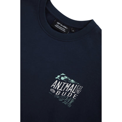 Navy - Side - Animal Mens Jonah Bude Sweatshirt