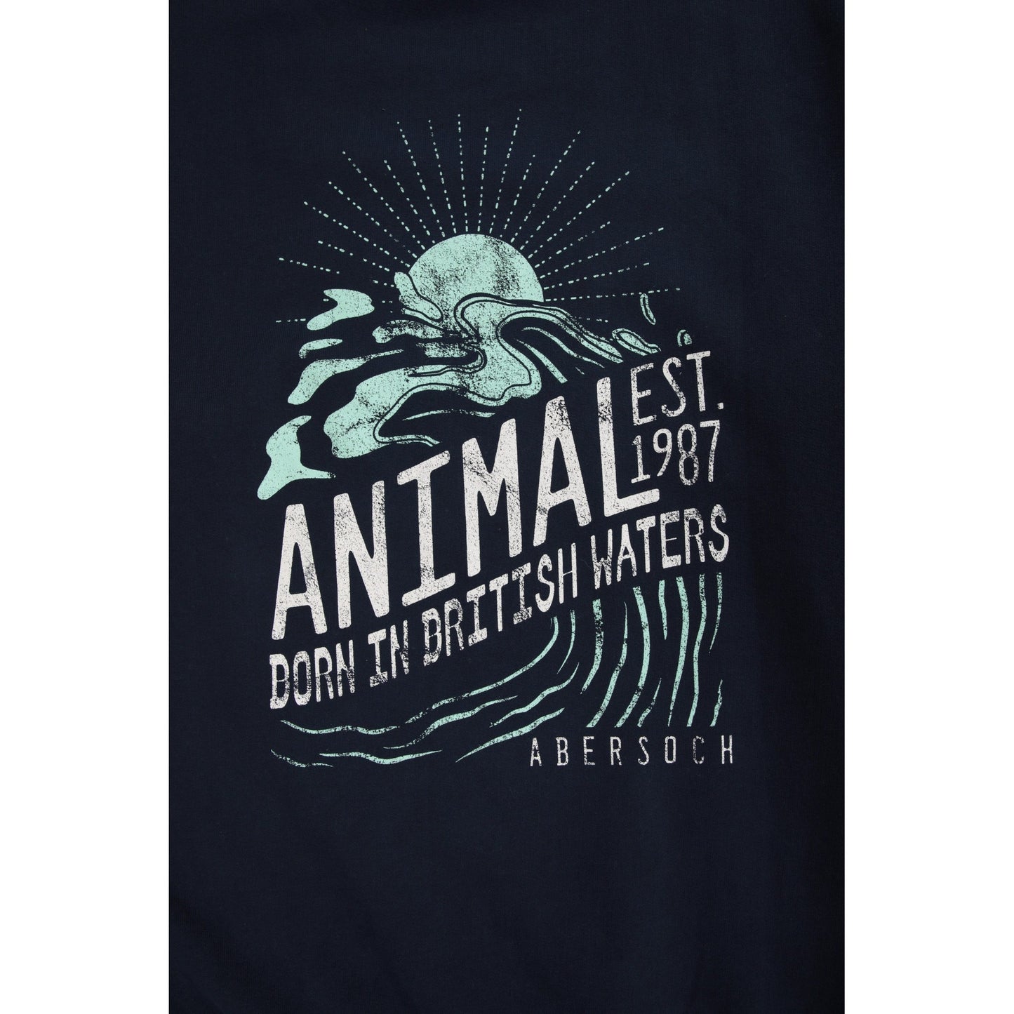 Navy - Pack Shot - Animal Mens Jonah Abersoch Sweatshirt