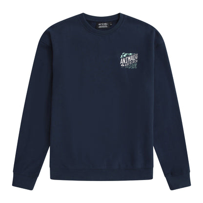 Navy - Front - Animal Mens Jonah Abersoch Sweatshirt