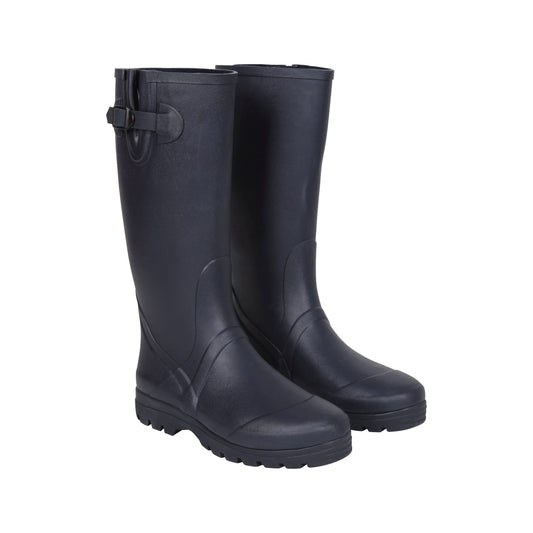 Navy - Front - Mountain Warehouse Womens-Ladies Tall Rubber Wellington Boots