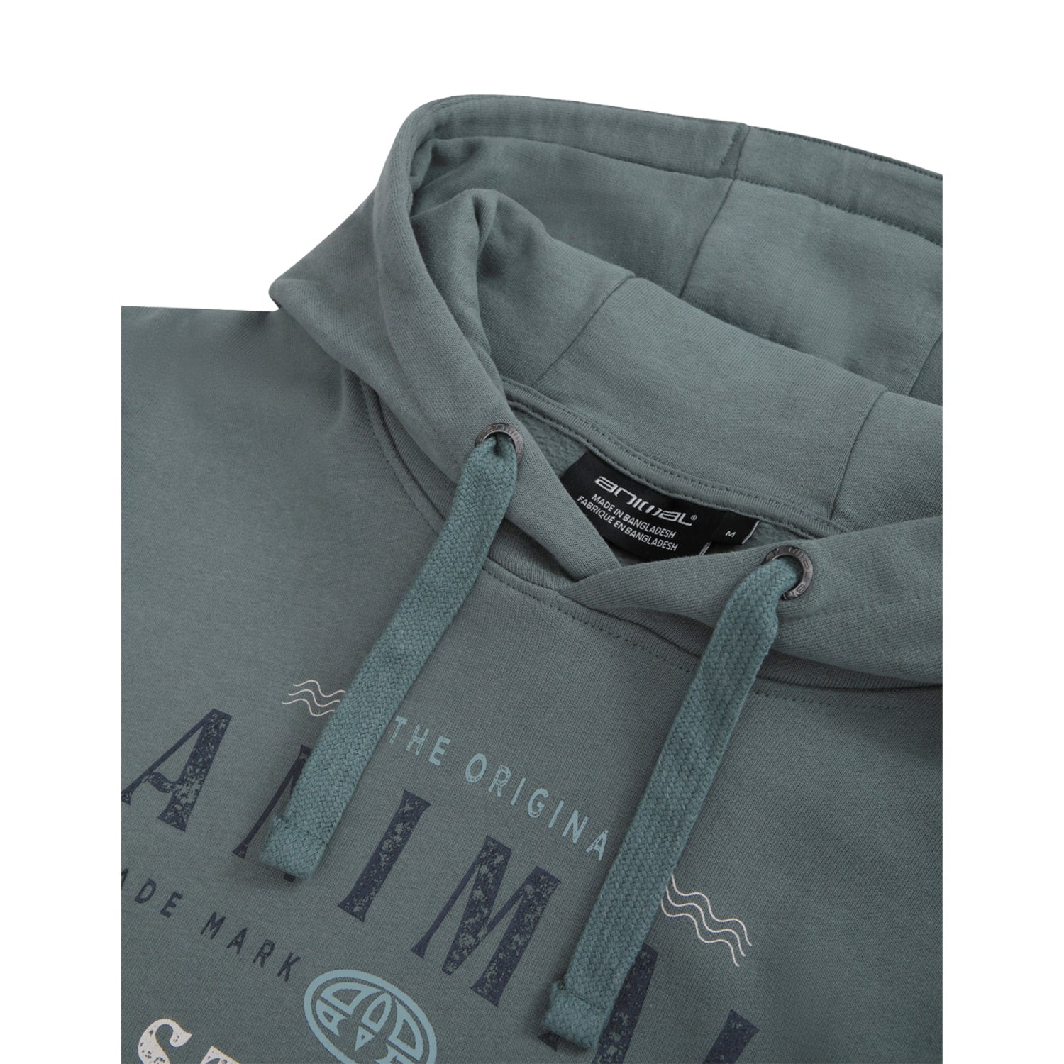 Green - Side - Animal Mens River Falmouth Hoodie