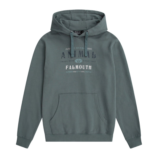 Green - Front - Animal Mens River Falmouth Hoodie