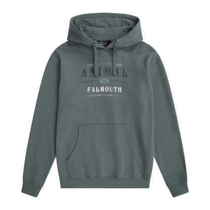 Green - Front - Animal Mens River Falmouth Hoodie