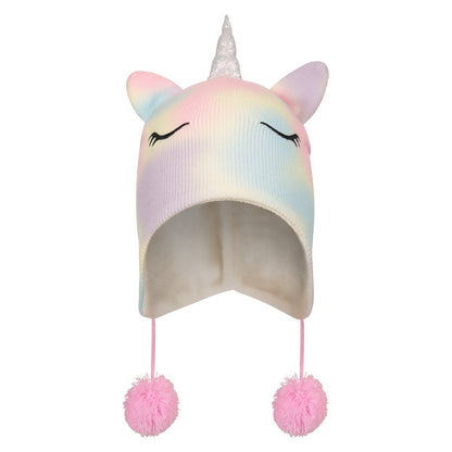Mixed - Front - Mountain Warehouse Childrens-Kids Rainbow Beanie