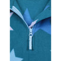 Turquoise - Lifestyle - Mountain Warehouse Childrens-Kids Endeavour Star Microfleece Half Zip Fleece