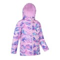 Dark Purple - Side - Mountain Warehouse Childrens-Kids Exodus Printed Soft Shell Jacket