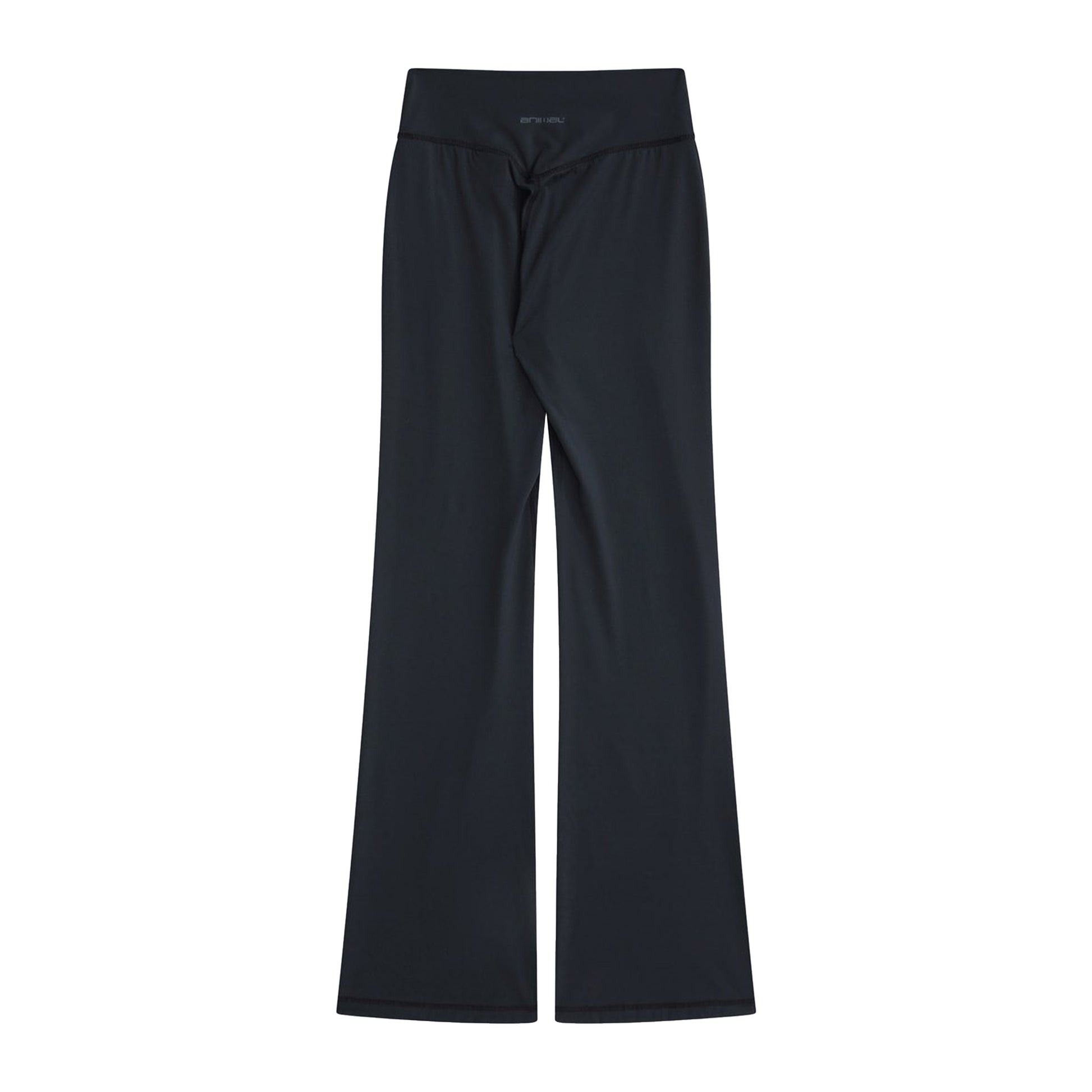 Black - Back - Animal Womens-Ladies Flared Leggings