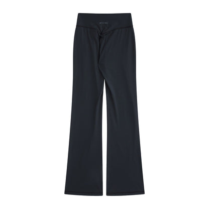 Black - Back - Animal Womens-Ladies Flared Leggings