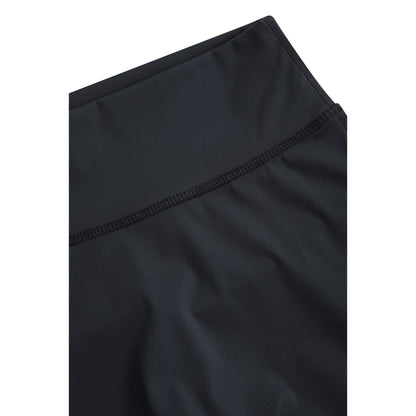 Black - Side - Animal Womens-Ladies Flared Leggings