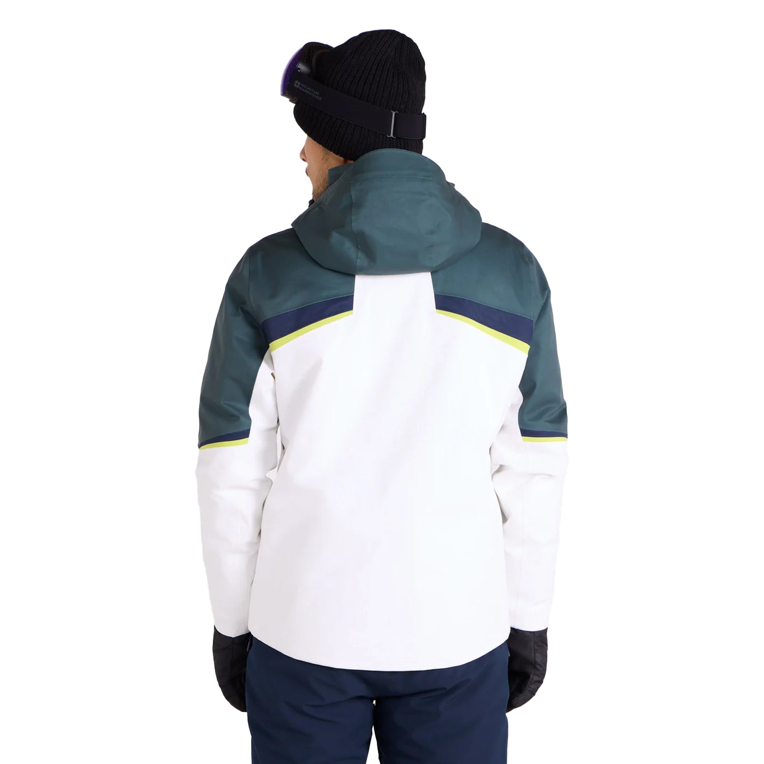 Dark Teal - Pack Shot - Mountain Warehouse Mens Leo Extreme Ski Jacket