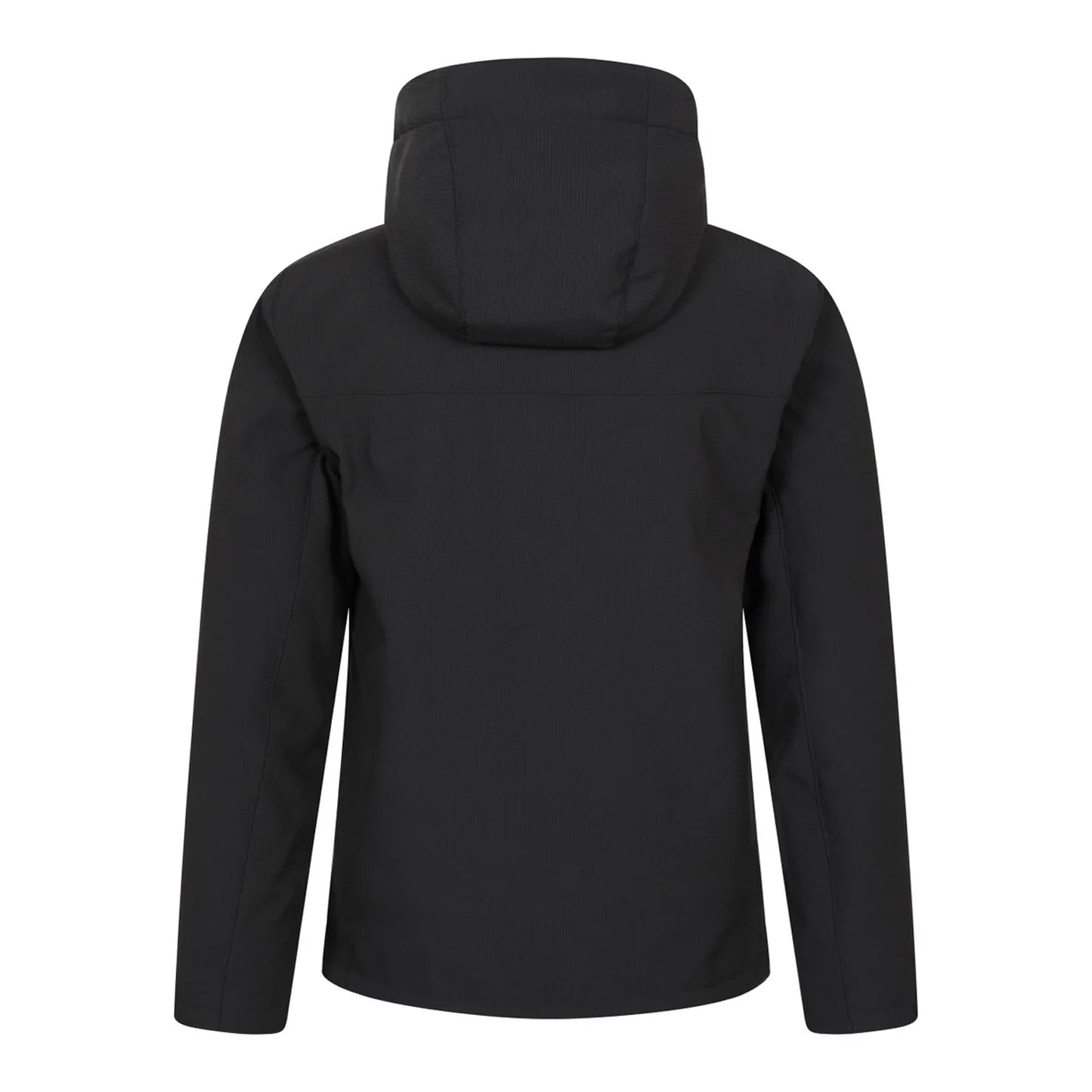 Black - Back - Mountain Warehouse Mens Charleston Faux Fur Lined Soft Shell Jacket