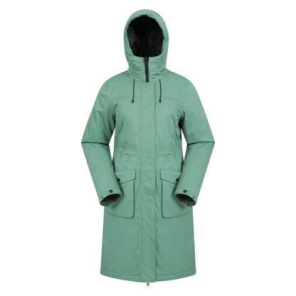 Green - Front - Mountain Warehouse Womens-Ladies Lake Waterproof Padded Jacket