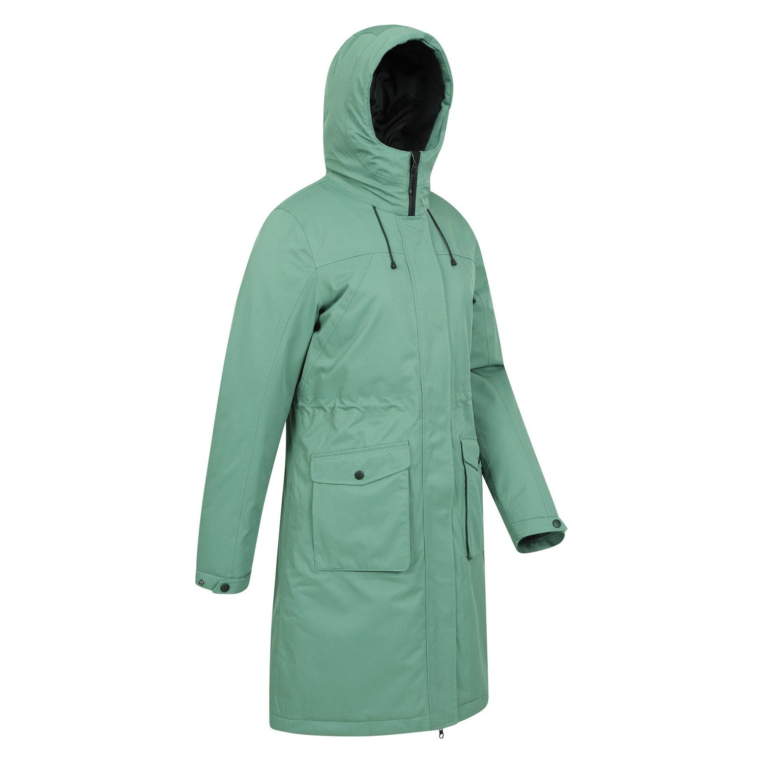 Green - Side - Mountain Warehouse Womens-Ladies Lake Waterproof Padded Jacket