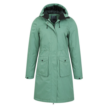 Green - Pack Shot - Mountain Warehouse Womens-Ladies Lake Waterproof Padded Jacket
