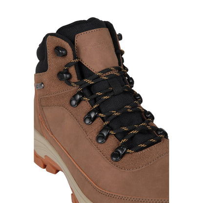 Tan - Pack Shot - Mountain Warehouse Mens Ravine Leather Waterproof Casual Boots