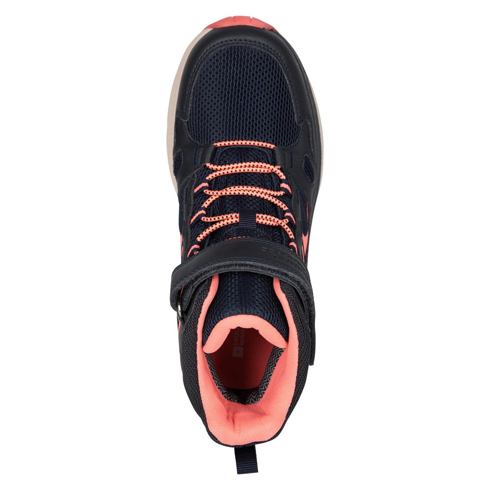 Navy - Pack Shot - Mountain Warehouse Childrens-Kids Wander Waterproof Walking Boots